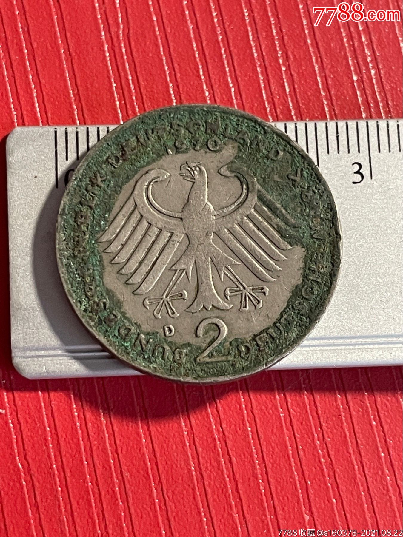 联邦德国2马克硬币外国硬币