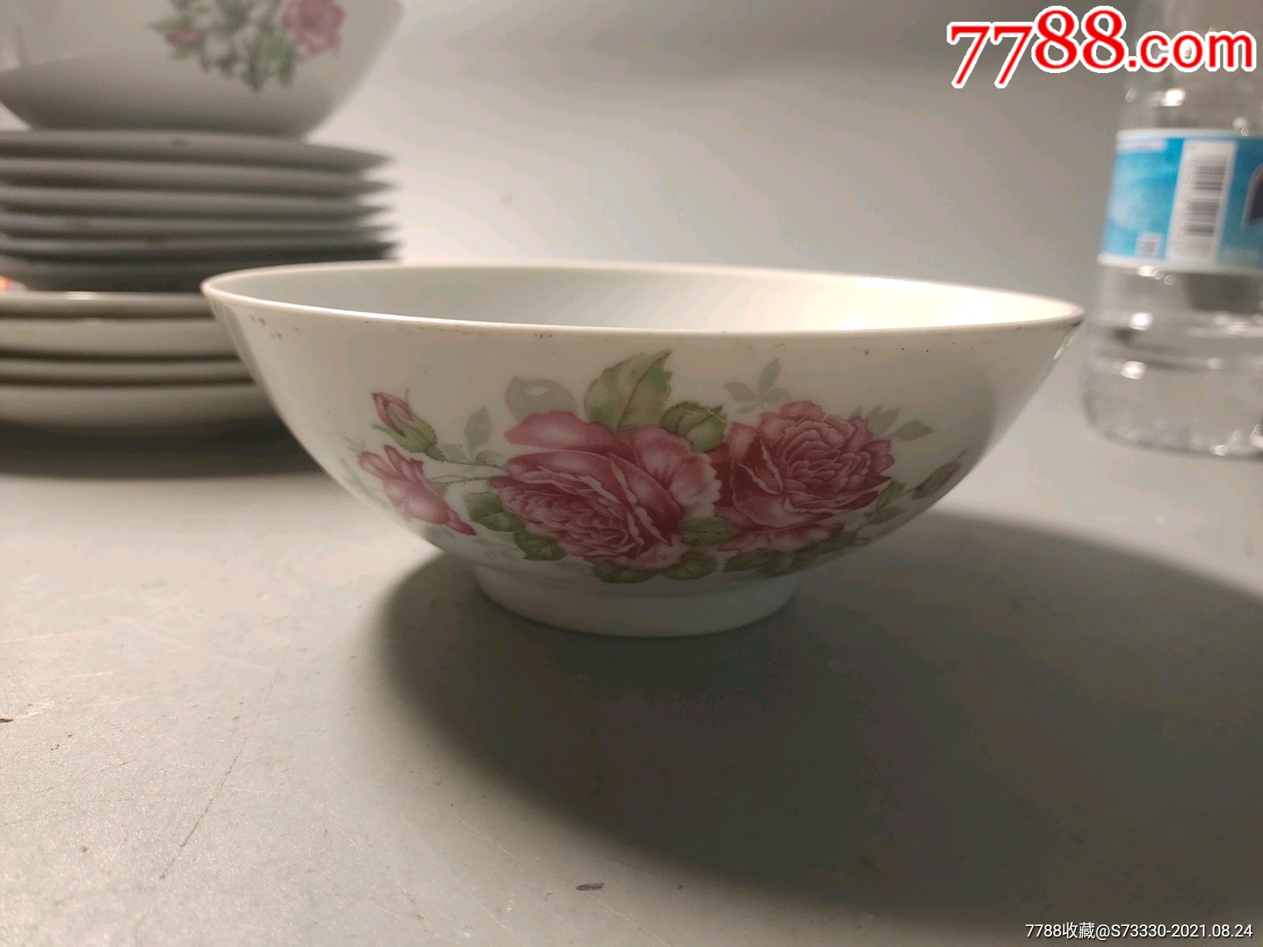 60年代左右上海瓷场花卉大碗