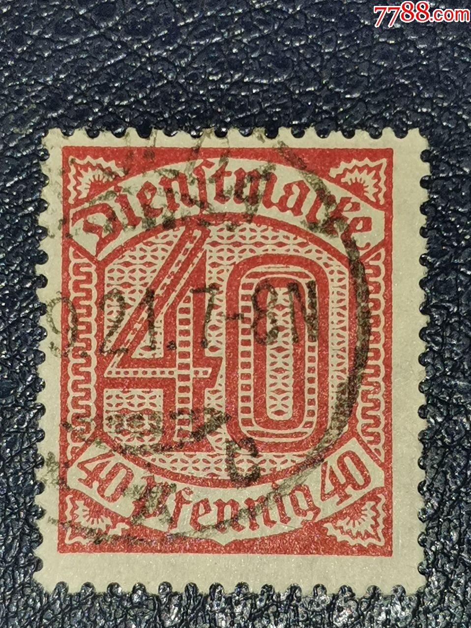 德国1940年数字邮票40pf信销
