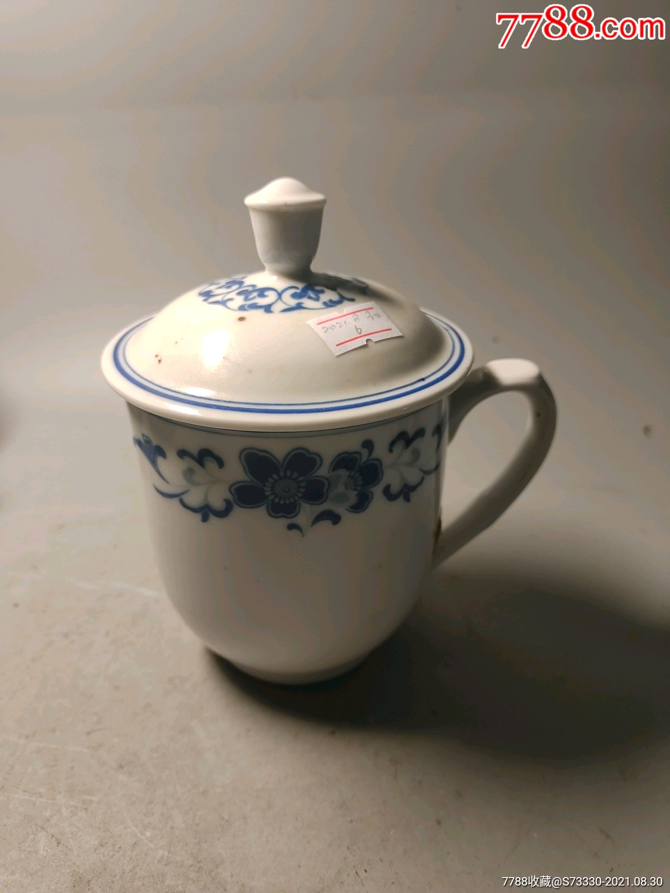 80年代,醴陵群力海棠茶杯一只6