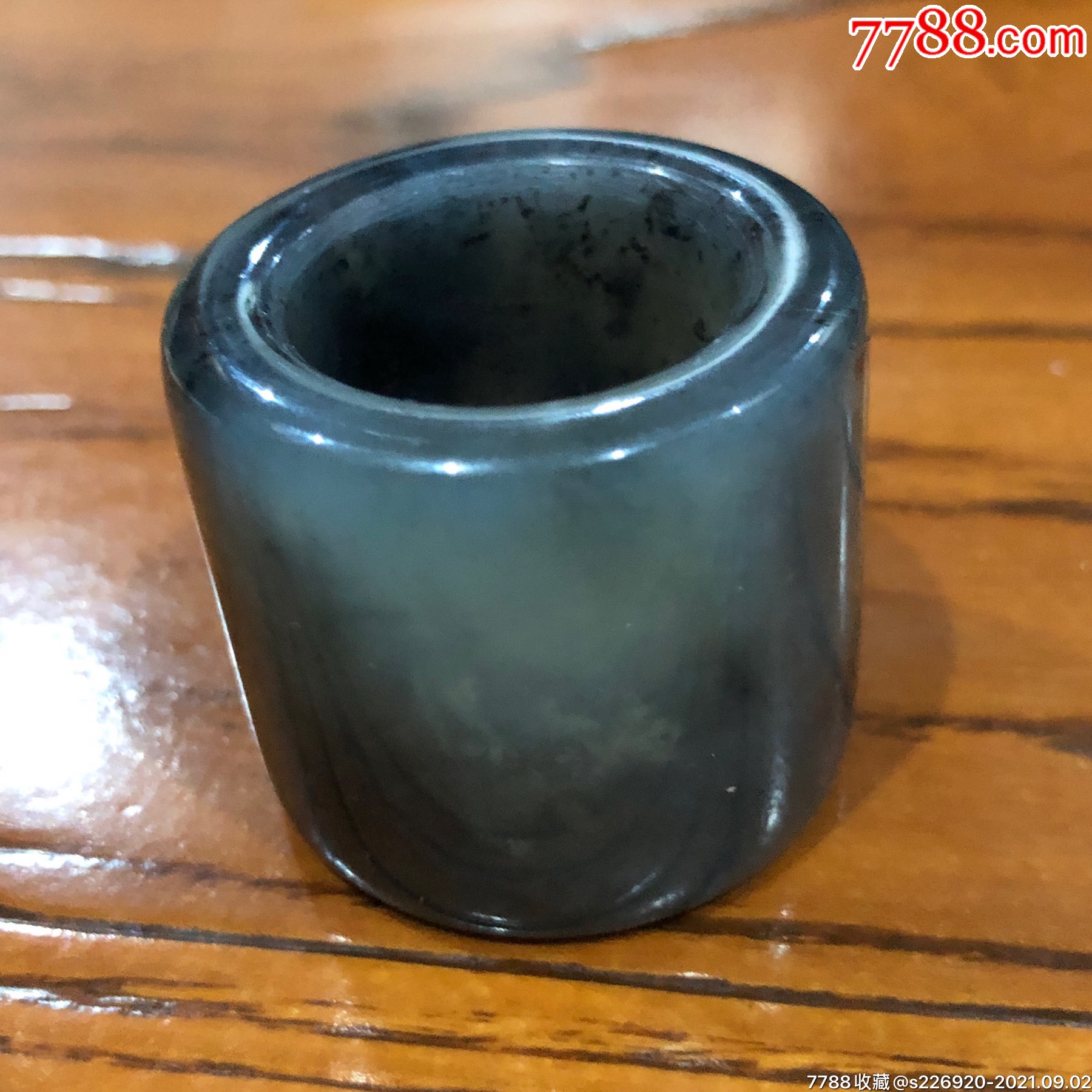 青花岫玉扳指9-2-16