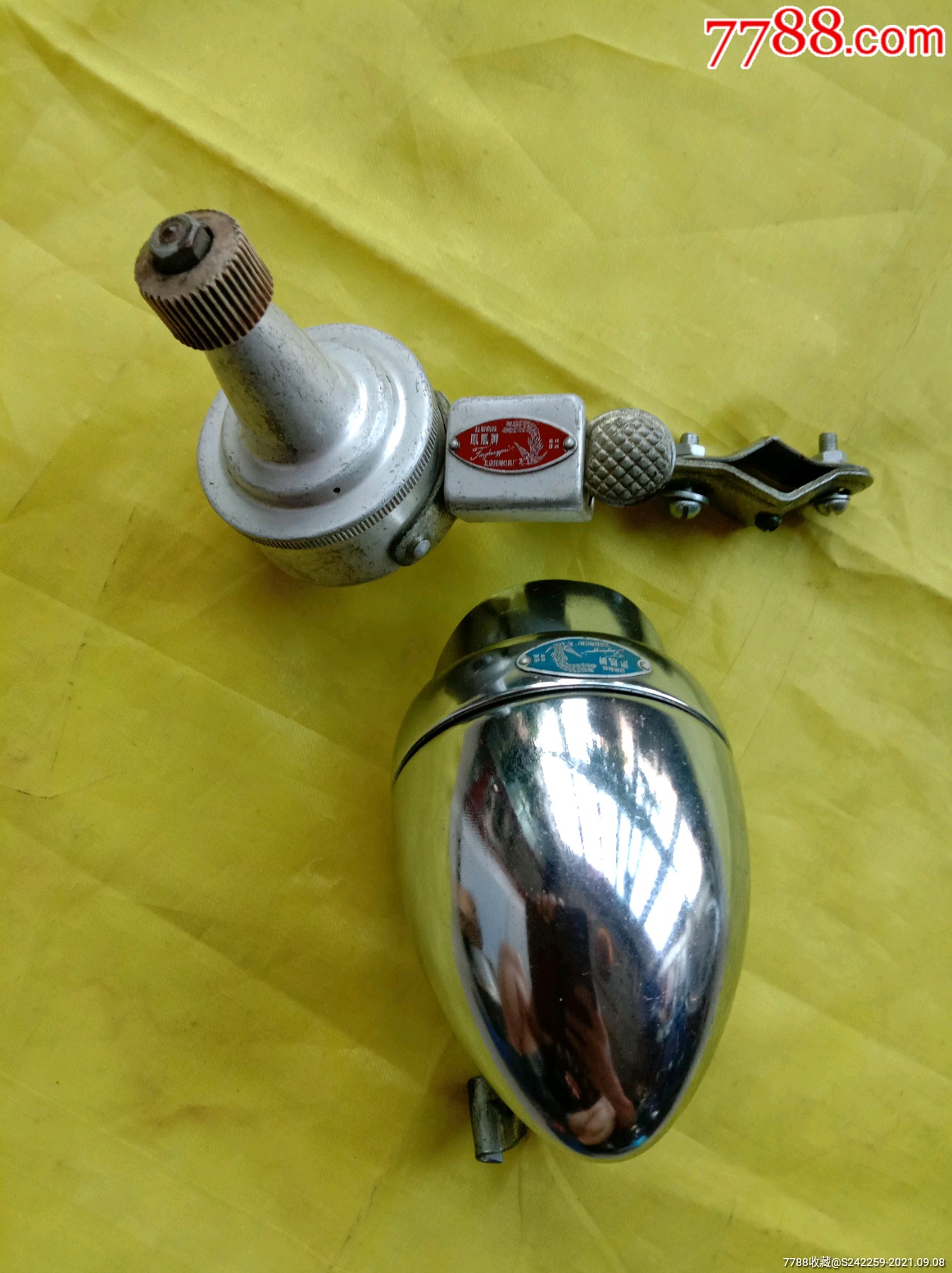 凤凰牌自行车磨电灯(60年代的)