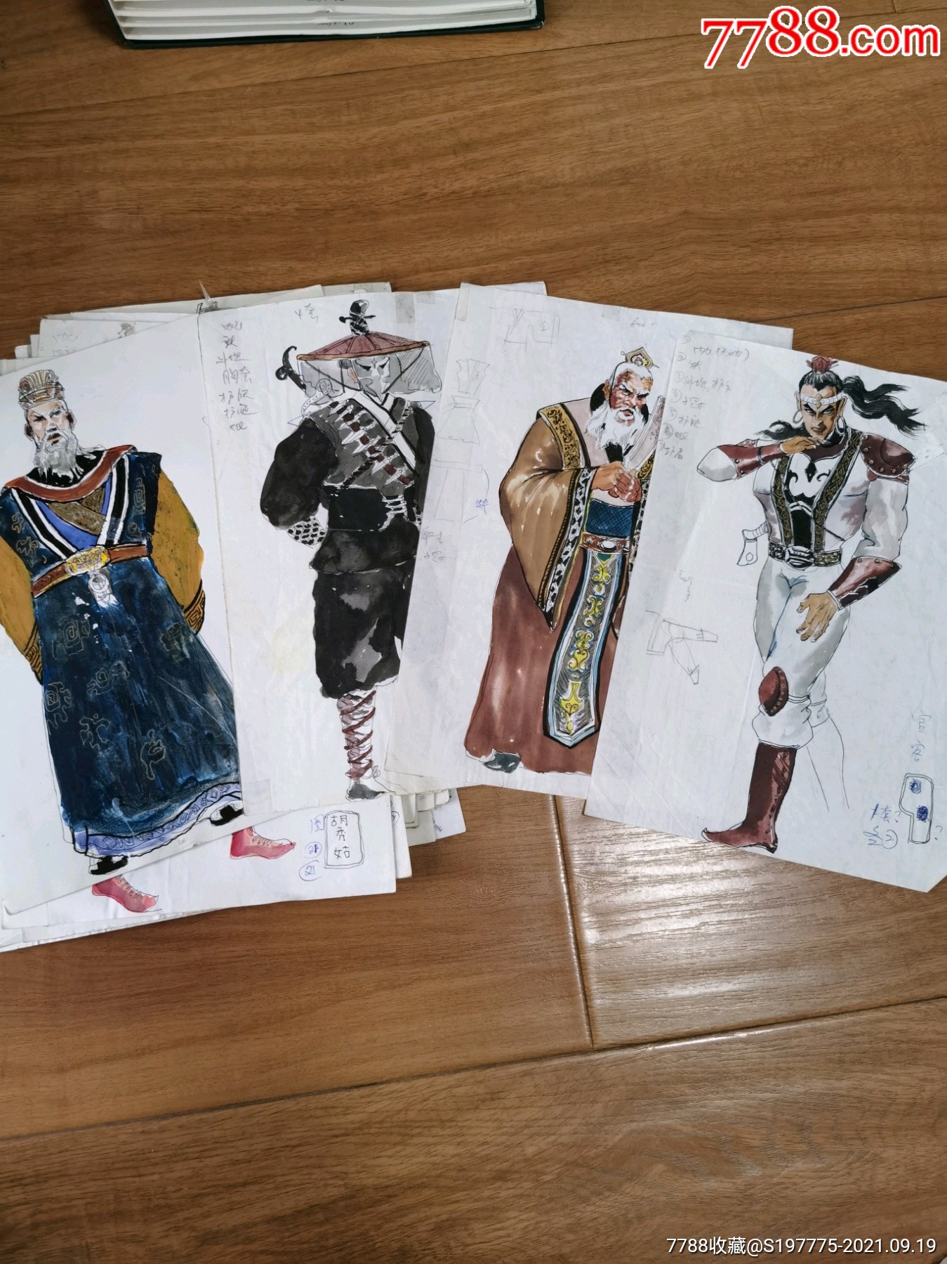哪吒影视剧人物设计绘画原稿彩色画稿21幅