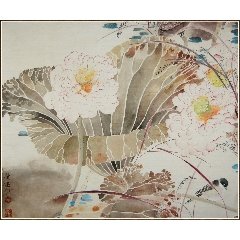 现为艺术品中国自身艺术顾问花卉_花鸟国画原作_金陵墨缘【7788小版张