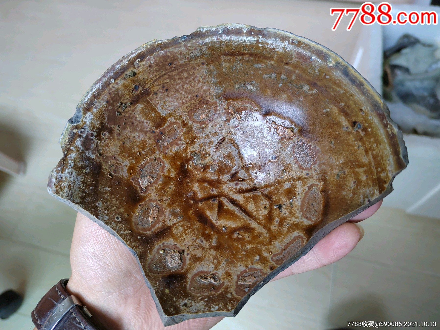 唐宣州窑青瓷大碗瓷片标本