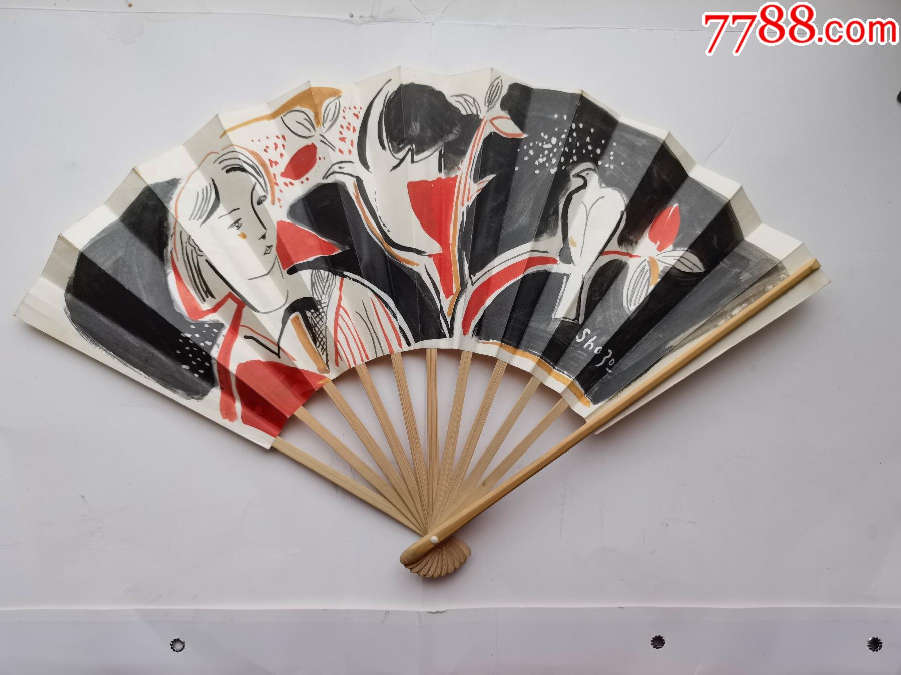 日本纸质名画礼品折扇