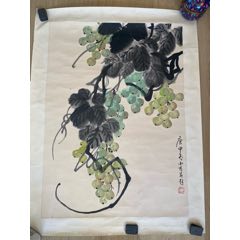  strong>葡萄 /strong>_花鸟国画原作_蔬果画原画__工笔淡彩画法__60