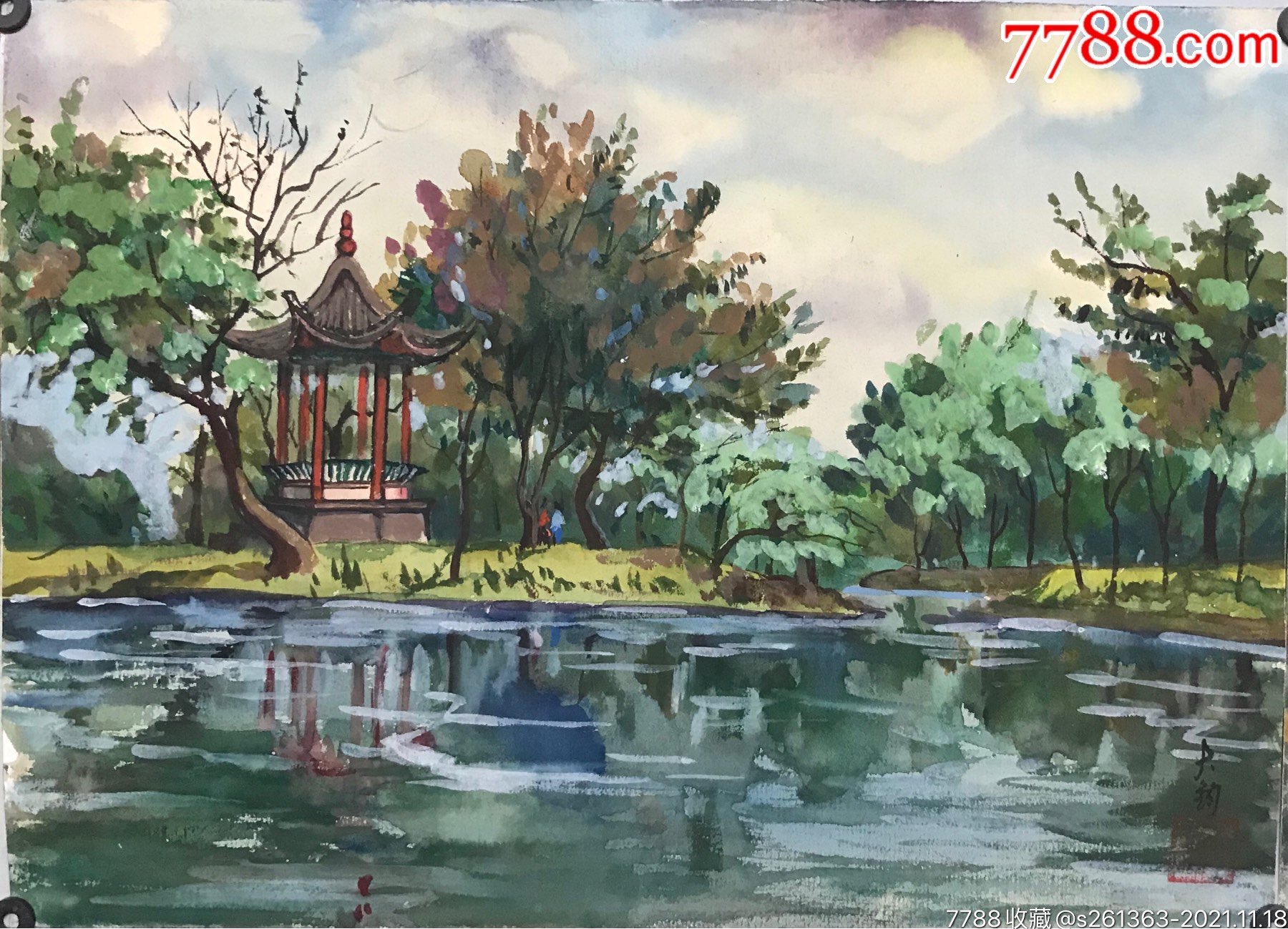 保真王大钧水粉风景画10