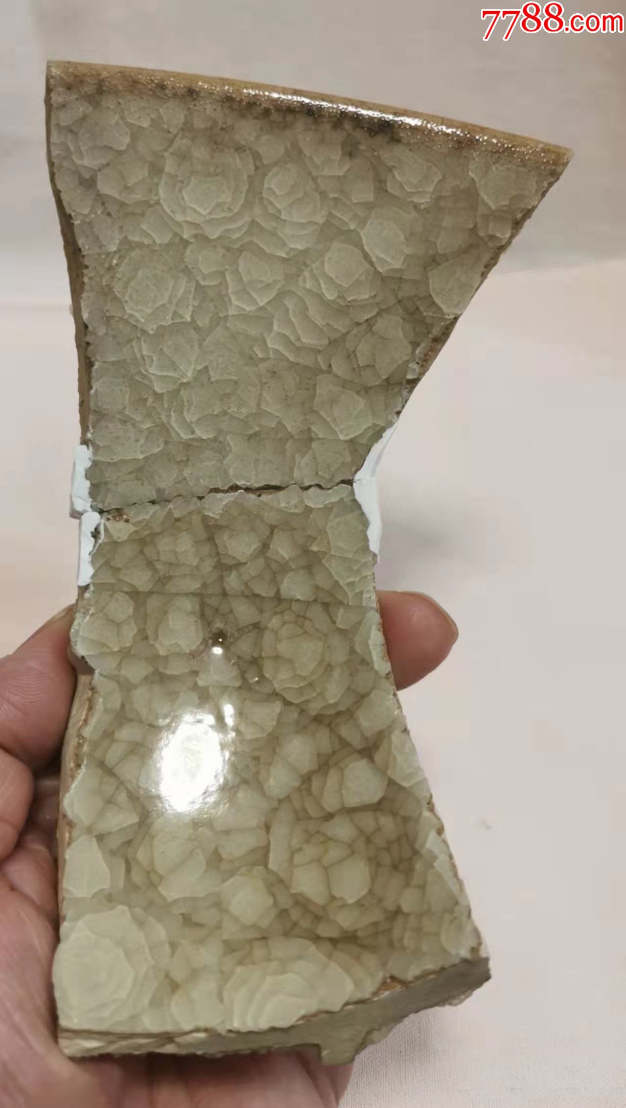 北宋官窑月白釉大碗瓷片(h)