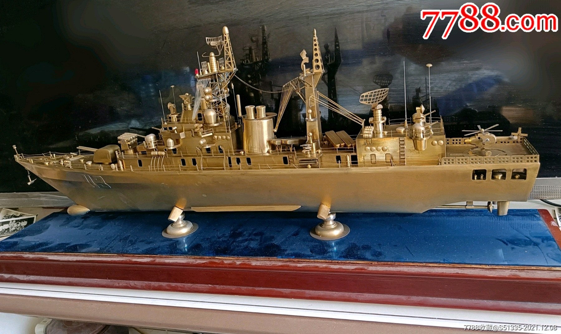 大型军舰模型76cm16cm