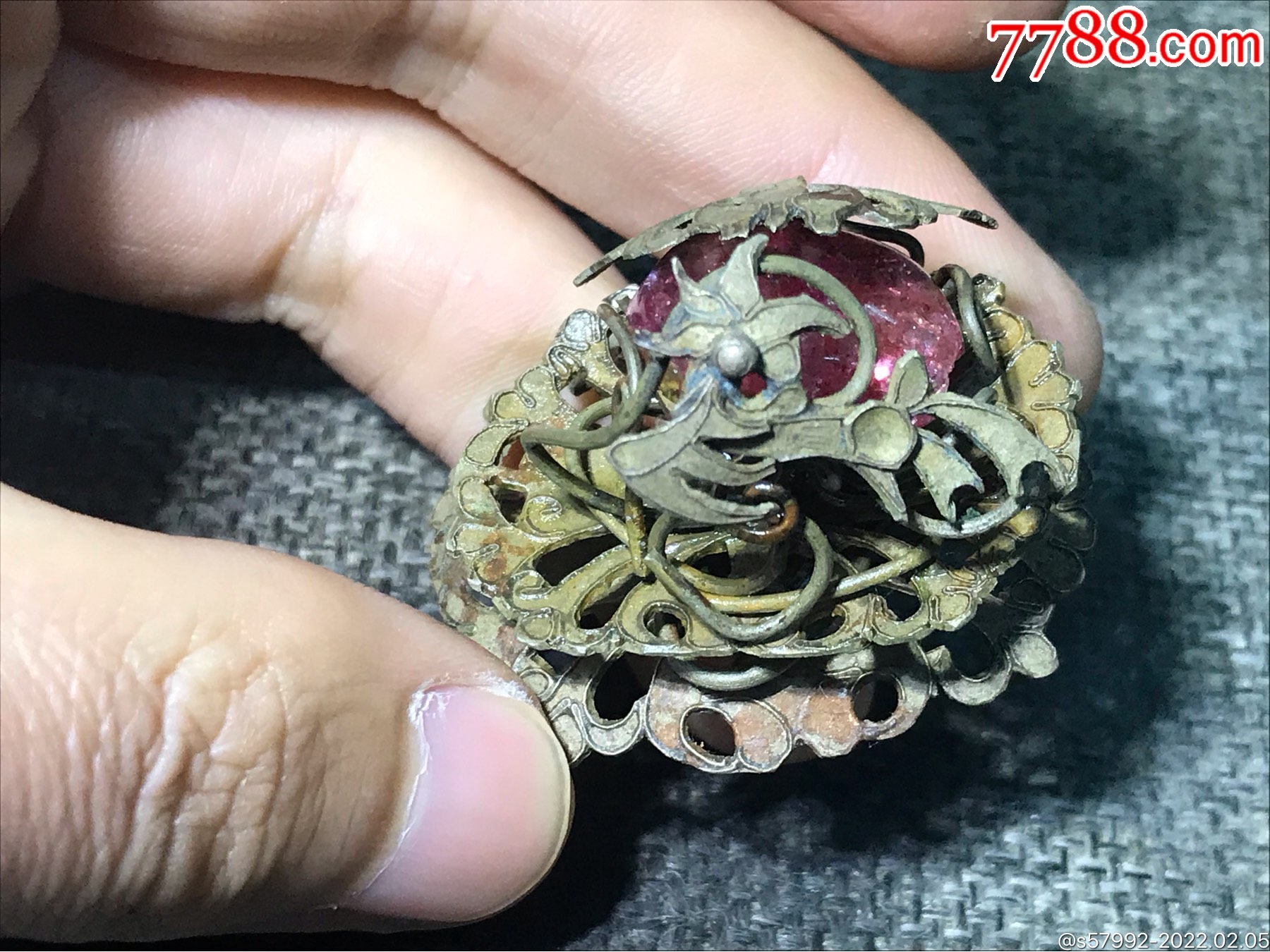 清代银帽花-价格:360元-se85217671-其他银器-零售-7788岫岩玉