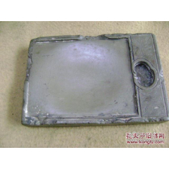 清代时期青端石料雕刻寿桃的砚台518