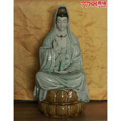 老佛像老木雕佛像线雕武将力士老摆件
