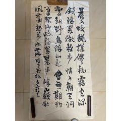 手写书写软笔毛笔字行书书法条幅软片作品