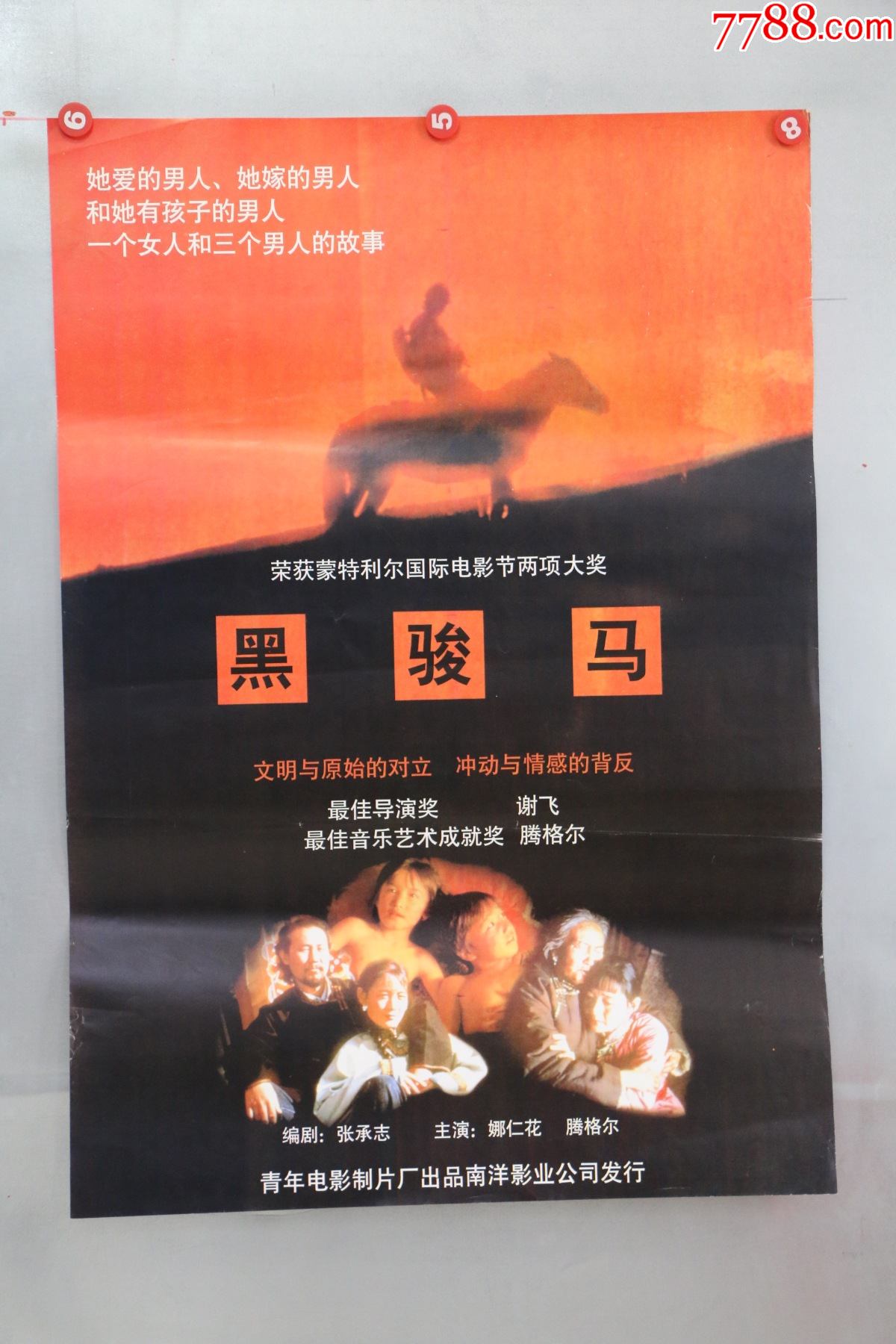 黑骏马(最佳导演奖,音乐奖,谢飞,腾格尔)_电影海报_作品图片_收藏价格