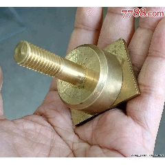 印章作废金融收藏全铜把手实心压手方章行内使用/strong>_铜/金属