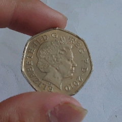 英国2010年50便士纪念币