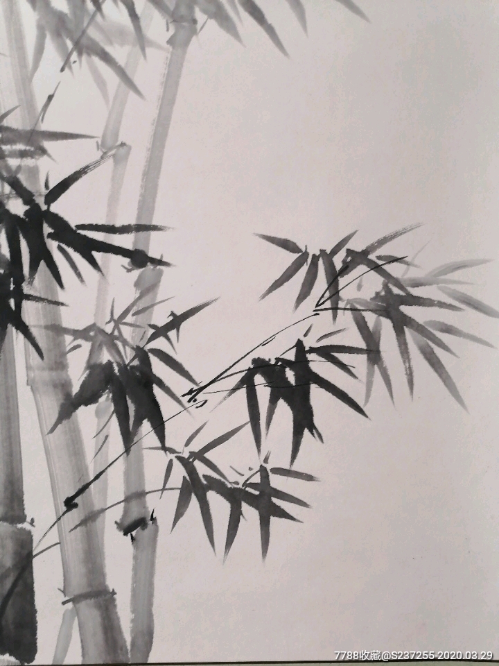 王维扶国画作品竹子