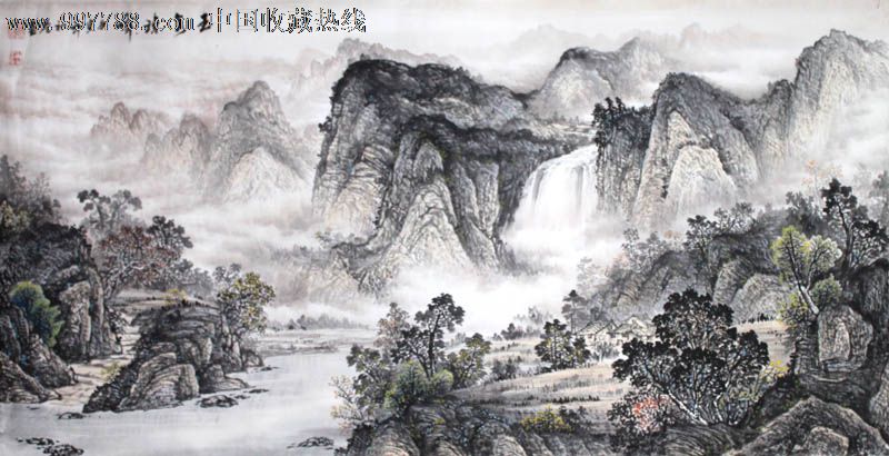 吴道龙/国画/山水画/四尺/玉泉琼峰/20325