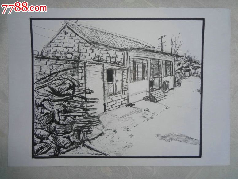 简单风景速写步骤图