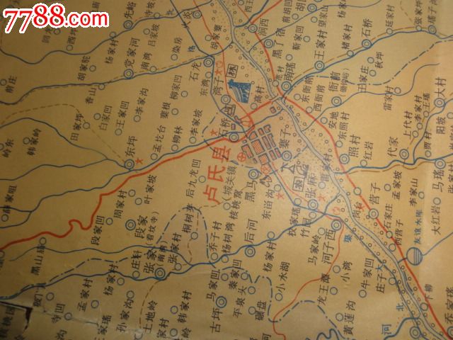 卢氏县地图图片
