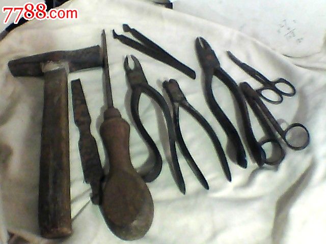 民国美军牙医用的拔牙工具一套