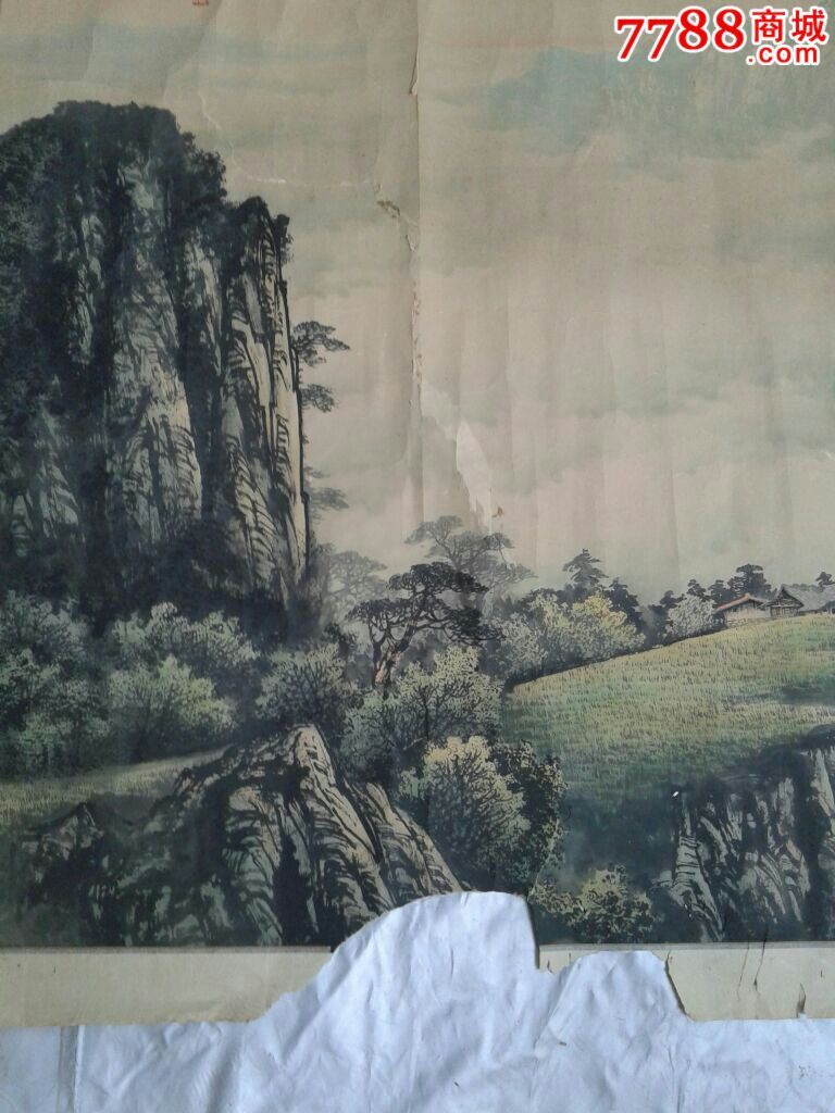 民国日本著名画家恩田得寿手绘水墨山水画 富士山 立轴 第5页 风景5