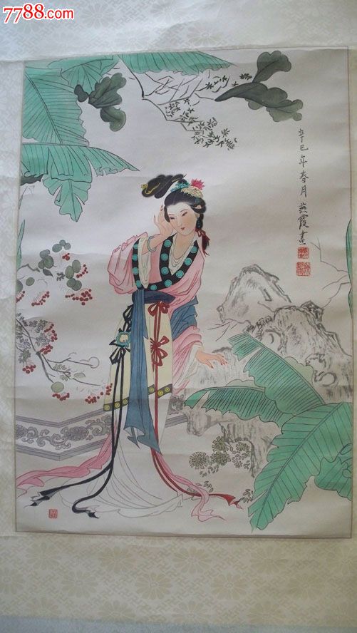 陈艳霞"古装仕女"人物国画