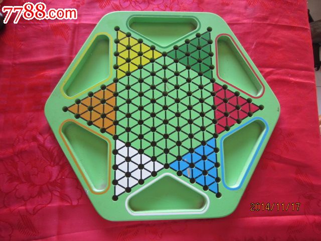 木跳棋盘