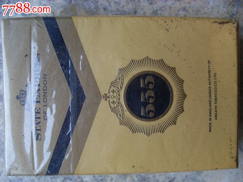 八十年代,英国出品“555”牌原装全进口香烟