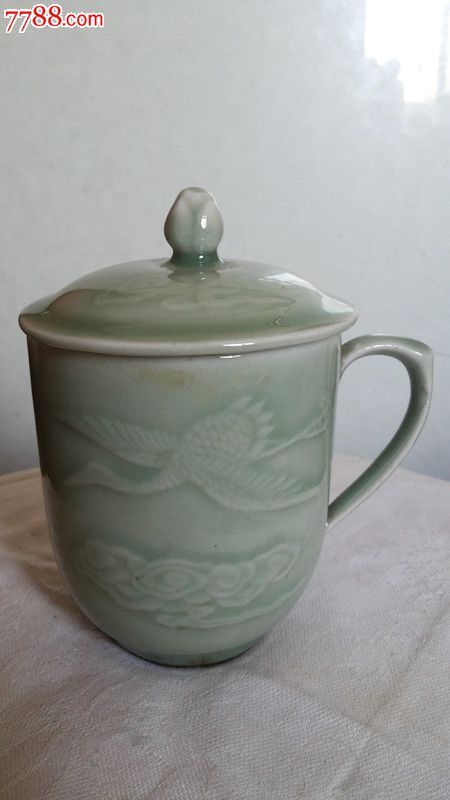 50年代龙泉窑暗花仙鹤茶杯-se27827751-青瓷/秘色瓷-零售-7788收藏