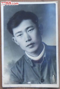 50年代男青年,老照片,个人照片,年代不祥,黑白,4.