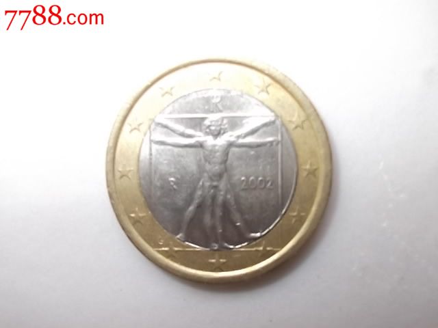 欧元2002年意大利1欧元硬币
