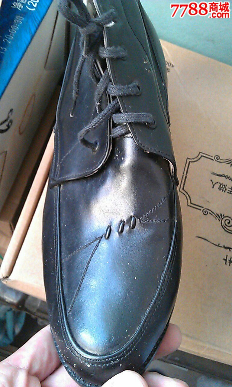 国货今生一一全新80年代牛皮女高跟鞋