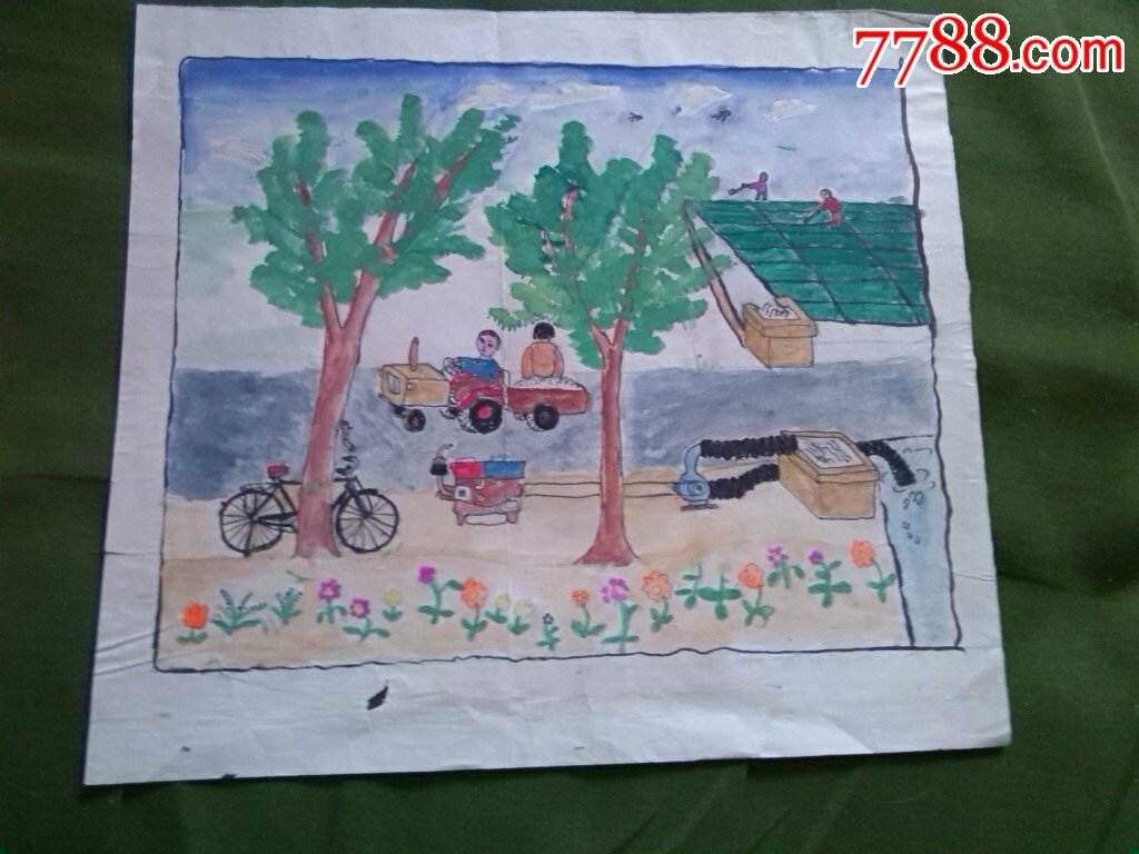 绘画作品参赛作品(春天)_龙宝斋【7788商城__七七八八商品交易平台