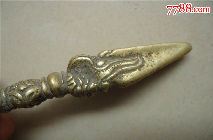 西藏密宗法器铜金刚降魔杵