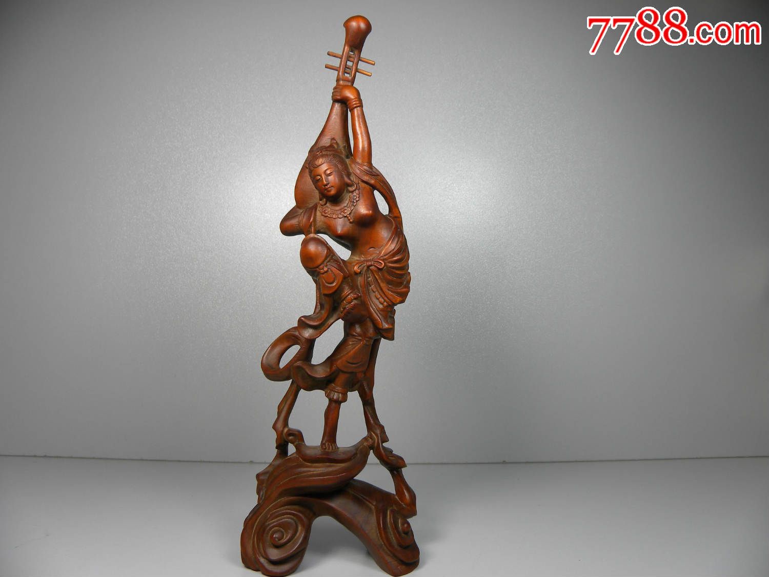 微雕清代精品黄杨木雕―中国古代四大美女之一王昭君