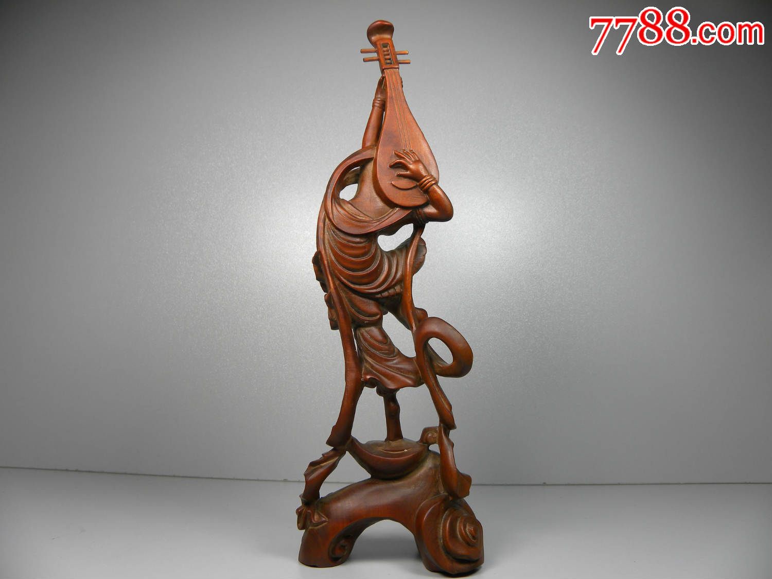 微雕清代精品黄杨木雕―中国古代四大美女之一王昭君