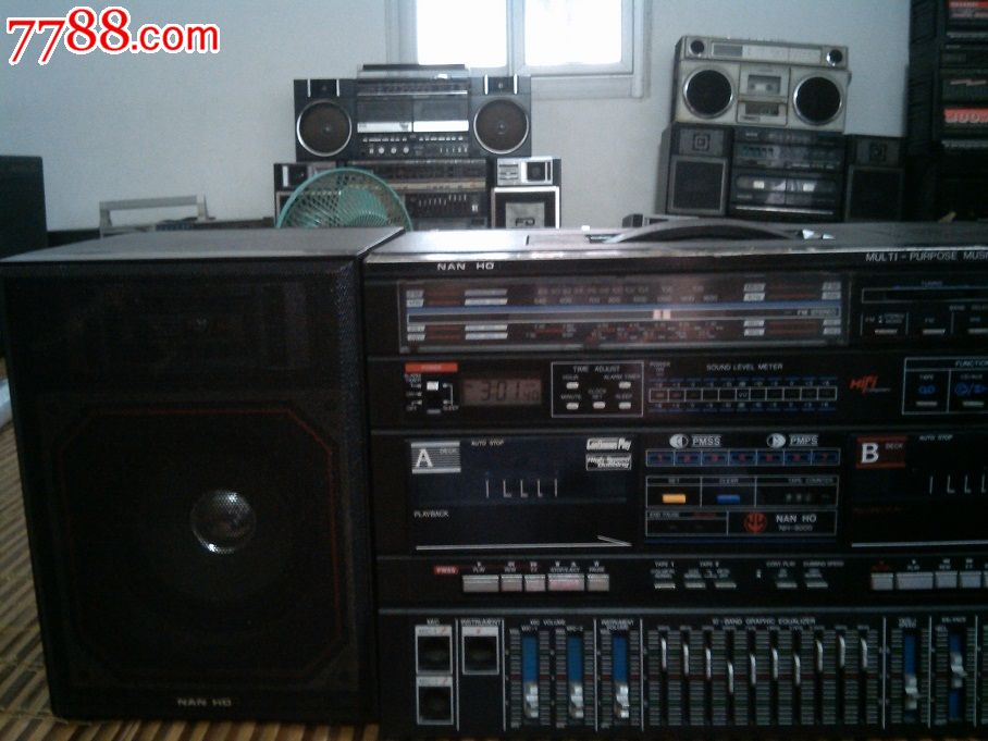 非常罕见的NANHO牌NM9000大型组合收录机