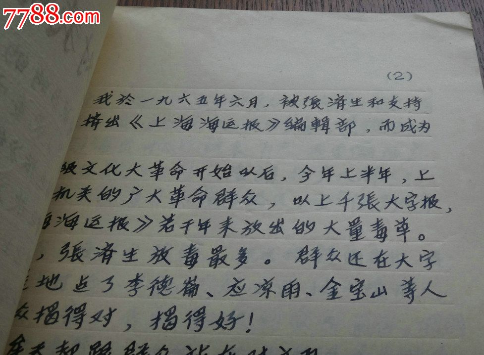 1966年11月:大字报-原稿-手稿-书稿-豆功亚-控诉牟天对我的政治迫害!