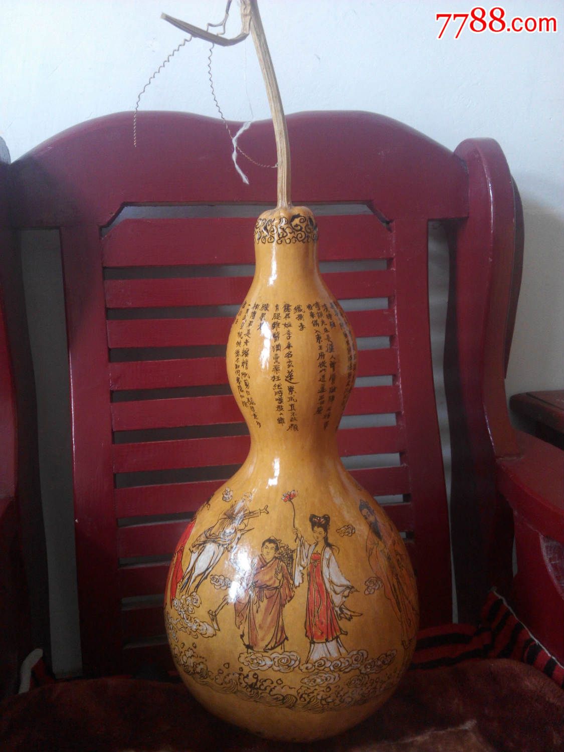 彩绘葫芦:八仙神通图