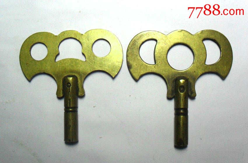 老发条钥匙2个合售-se34787945-其他钟表配件-零售-7788收藏__收藏热
