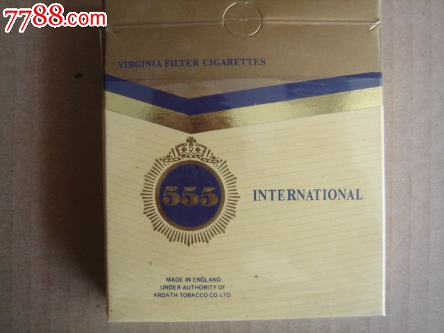 555烟标三五香烟国际扁555(停产)3D烟标