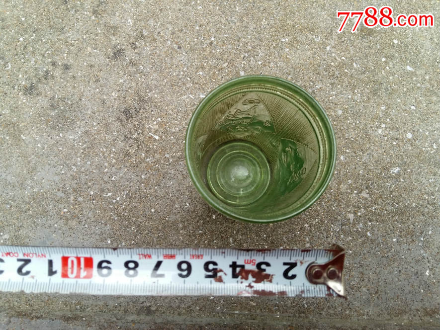 孤品清代老玻璃杯