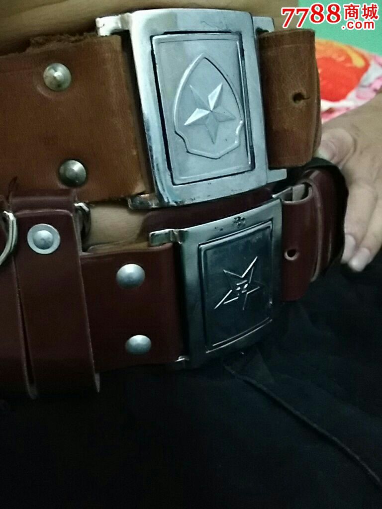 老警察武装带腰带皮带