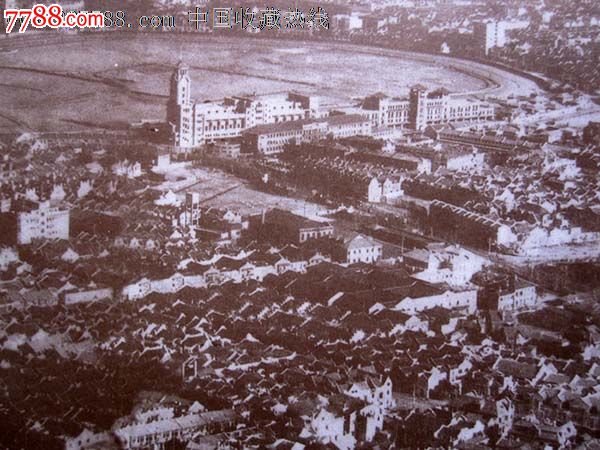一组20世纪30年代旧上海的跑马场的老图片18.5*13cm,祥见图.