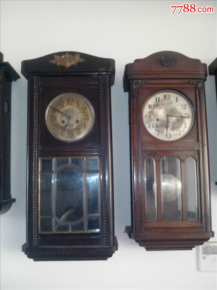 vintage怀旧老物件收藏民国日式老挂钟老钟表