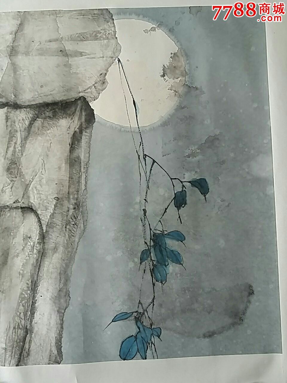 著名画家,汤宾.花鸟画原作.