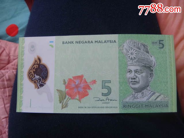 马来西亚5元塑料钞票