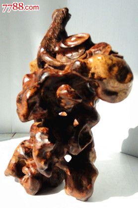 麻梨疙瘩根雕摆件{旺财}18 10cm.jpg